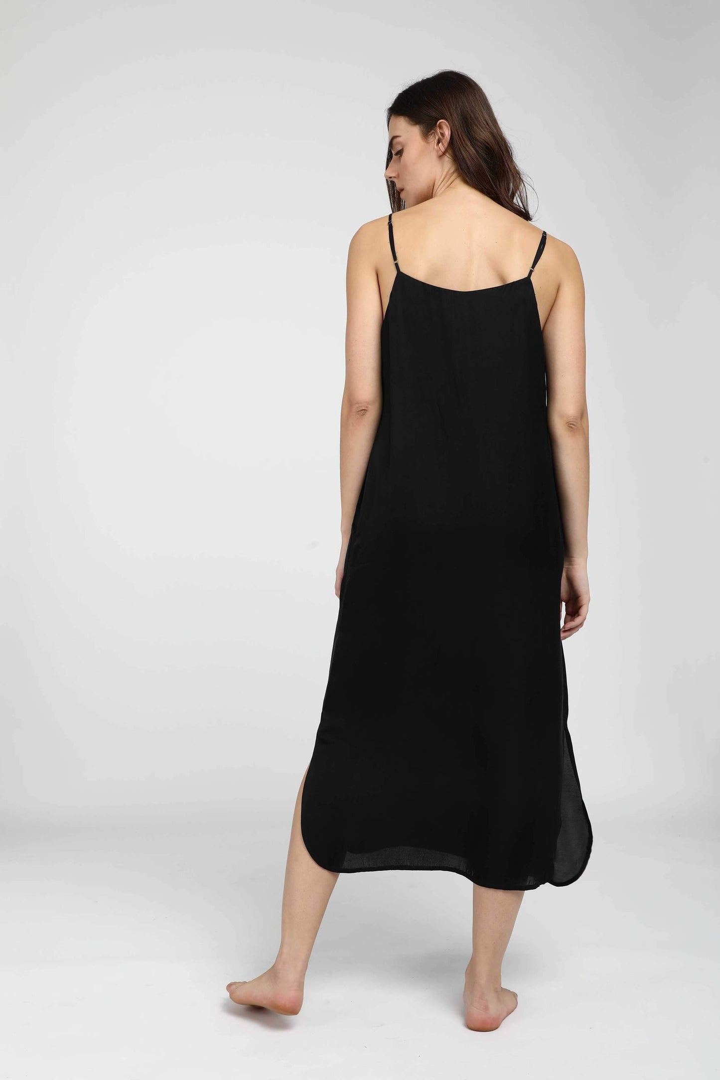 Easy Slip Dress - Slate Black