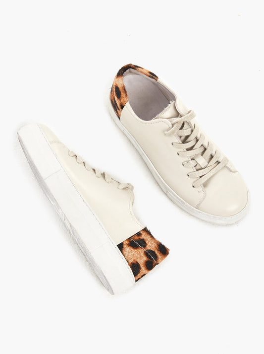 Emmy Sneaker: Bone/Leopard